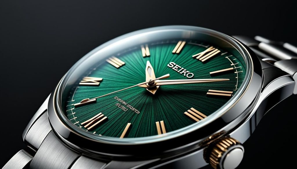 Seiko arabic dial green : l’élégance d’une montre au cadran unique